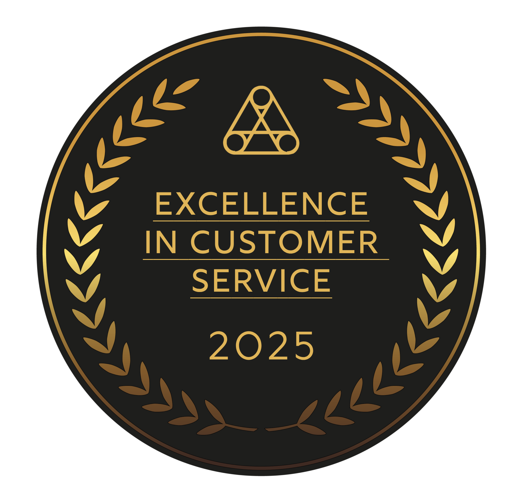 2025 Excellence In Customer Service Badge